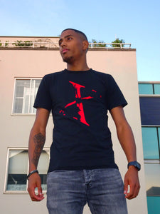 X TSHIRT BLACK/RED